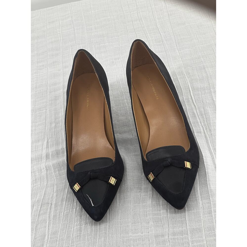 Tommy Hilfiger twjuline leather/suede navy blue 
  11M - Picture 2 of 9
